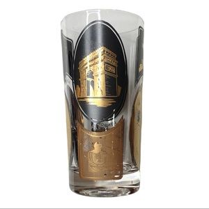 Vintage mid century drinking highball glass